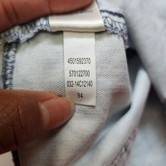 Chicos Jeggings Womens 3 (Large) Blue White Arctic Animal Print Platinum Pull-On - Picture 5 of 11